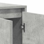 vidaXL Buffet gris béton Gris béton Mélamine 120 x 41 x 75 cm