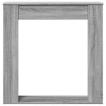 VidaXL Cadre de cheminée sonoma gris 100x20x100 cm bois d'ingénierie