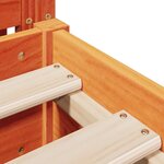 vidaXL Cadre de lit sans matelas cire marron 180x200cm bois pin massif