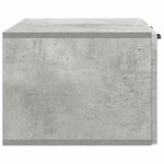 vidaXL Meuble TV mural Gris béton 78 5 x 41 x 30 cm Bois d'ingénierie