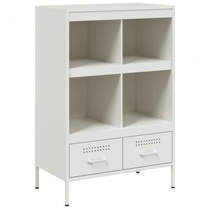 vidaXL Buffet haut blanc 68x39x101 5 cm acier