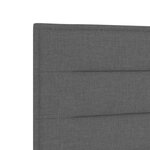 vidaXL Tête de lit Gris foncé tissu