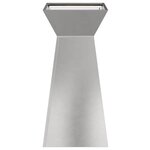 vidaXL Jardinière à pilier Argent 35 x 35 x 73 cm Acier