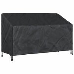 vidaXL Housse de banc de jardin Noir 165 x 70 x 65 / 94 cm Tissu 420D