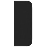 vidaXL Tête de lit noire Noir Bois et tissu Standard Durable