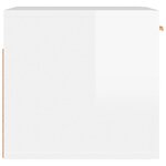 vidaXL Armoire murale Blanc brillant 80x35x36 5 cm Bois d'ingénierie