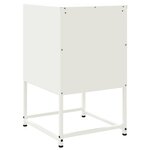 vidaXL Table de chevet blanc 36x39x60 5 cm acier