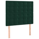 vidaXL Cadre de lit sans matelas vert foncé 120x200 cm velours