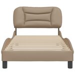 vidaXL Cadre de lit sans matelas cappuccino 90x190 cm similicuir