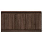 vidaXL Meuble TV avec LED chêne marron 100x34x50 cm bois d'ingénierie