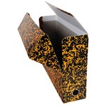 Boîte de classement carton tradition dos 9 cm  couleurs assorties - lot de 5 - exacompta
