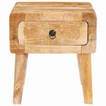vidaXL Table d'appoint Marron 40 x 32 x 46 cm Bois de mangue massif