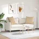 vidaXL Coussins de canapé 2 Pièces Vert gris 80 x 80 cm