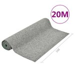 vidaXL Gazon artificiel avec picots 20x1 m Gris