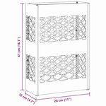 vidaXL Porte-parapluie avec stockage Rose 28 x 12 x 41 cm Acier