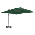 vidaXL Parasol avec base portable Vert