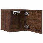 vidaXL Meuble TV mural Chêne marron 30 5x30x30 cm