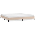 vidaXL Cadre de lit sans matelas cappuccino 200x200 cm similicuir