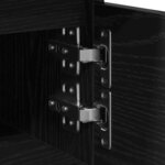 vidaXL Cabinet de chevet avec tiroir Chêne noir 40 x 35 x 50 cm