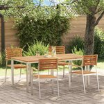 vidaXL Ensemble de salle à manger pour jardin 5 Pièces