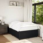 vidaXL Cadre de lit noir 120x190 cm velours