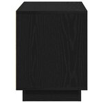 vidaXL Meuble TV Chêne noir 80 x 35 x 45 cm Bois d'ingénierie