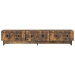 vidaXL Meuble TV Chêne fumé 147 x 34 5 x 30 cm Bois d'ingénierie
