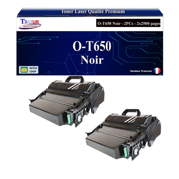 T3AZUR - 2x Toners compatibles avec Oki MB780  MB790  MB790f MFP  MB790m