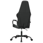 vidaXL Chaise de jeu Noir et gris Similicuir