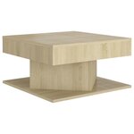 vidaXL Table basse Chêne sonoma 57x57x30 cm Bois d’ingénierie
