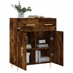 vidaXL Buffet chêne fumé 69 5x34x90 cm bois d'ingénierie
