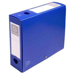 Boite De Classement À Pression Dos 80mm Polypropylène 7/10e Opaque - A4 - Bleu - Exacompta