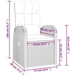 vidaXL Ensemble à manger de jardin 9Pièces coussins noir résine tressée