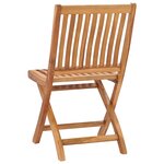 vidaXL Chaises pliables de jardin 8 Pièces Bois de teck solide