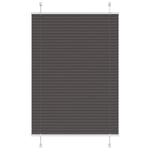 vidaXL Store plissé noir 85x100 cm largeur du tissu 84 4 cm polyester