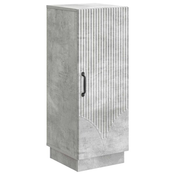 vidaXL Buffet Gris béton 33 x 34 5 x 87 cm Bois d'ingénierie