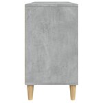 vidaXL Meuble d'évier gris béton 80x33x60 cm bois d'ingénierie