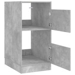 vidaXL Armoire à Laver avec stockage Béton Bois d'ingénierie