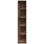 vidaXL Armoire d'angle Chêne marron 33x33x164 5 cm Bois d'ingénierie