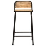vidaXL Tabourets de bar lot de 2 bois massif manguier brut