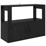 vidaXL Buffet Chêne noir 80 x 30 x 60 cm Bois d'ingénierie