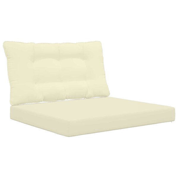 vidaXL Coussin de canapé d'extérieur Polyester Crème 80 x 68 5 cm