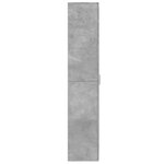 vidaXL Buffet haut gris béton 70x35x180 cm bois d'ingénierie