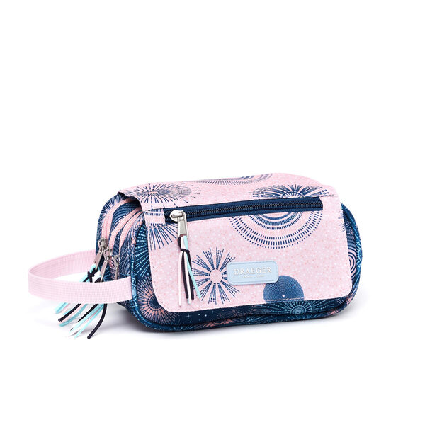 Triple Trousse Enfants à rabat - Plusieurs Motifs - Fleurs - Draeger