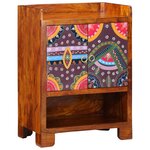 vidaXL Meuble à chaussures 55x35x75 cm en bois solide d'acacia