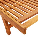 vidaXL Chaises longues 2 Pièces avec coussins Bois d'acacia solide