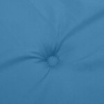 vidaXL Coussins de chaise à dossier haut lot de 4 bleu mélangé tissu