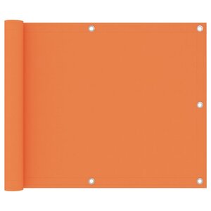 vidaXL Écran de balcon Orange 75x400 cm Tissu Oxford
