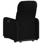 vidaXL Fauteuil inclinable électrique noir tissu