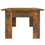 vidaXL Table basse Chêne fumé 100x60x42 cm Bois d'ingénierie
